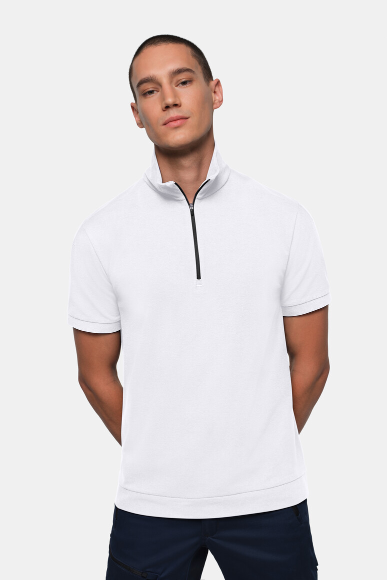 Zip-Shirt Piqué MIKRALINAR® ECO