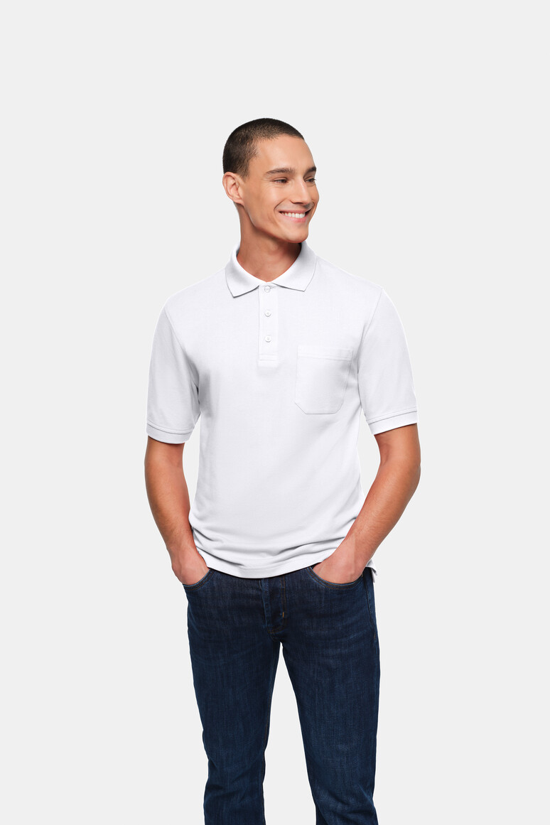 Pocket-Poloshirt Top