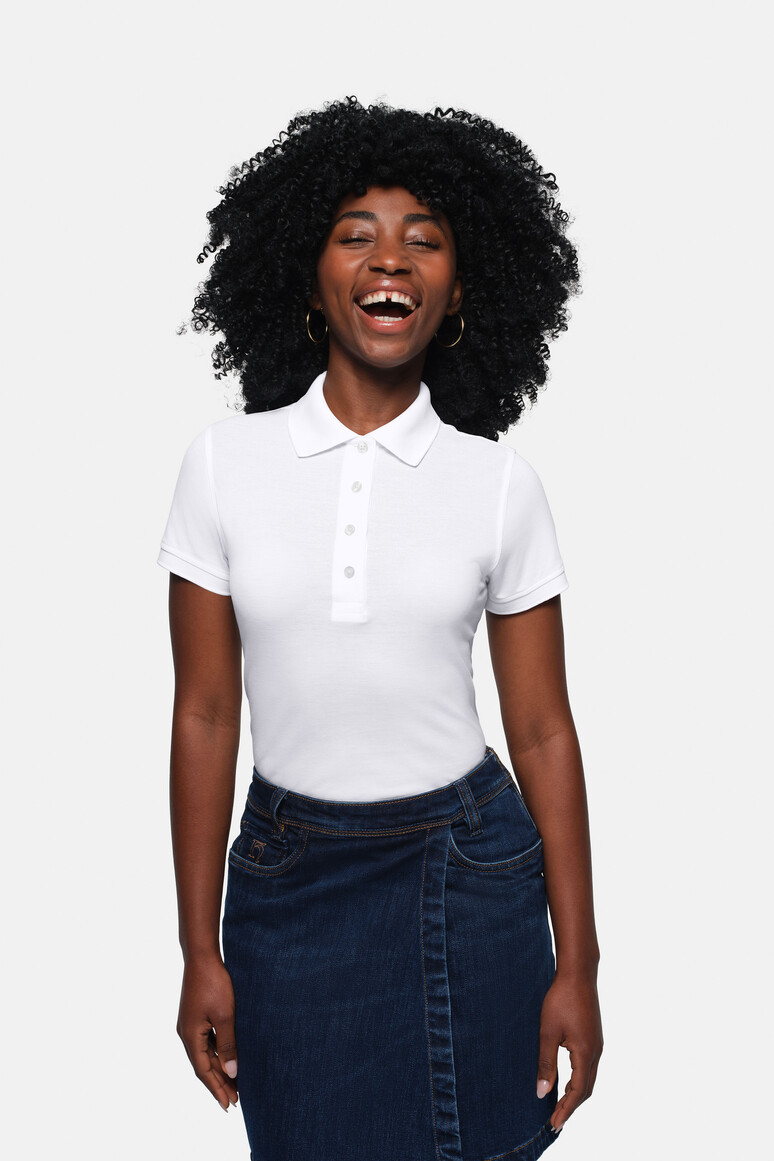 Damen Poloshirt Pima-Baumwolle