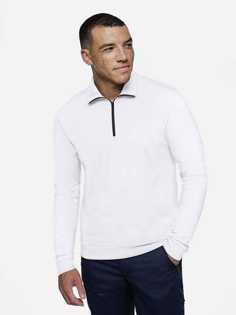 Zip-Longsleeve Piqué MIKRALINAR® ECO