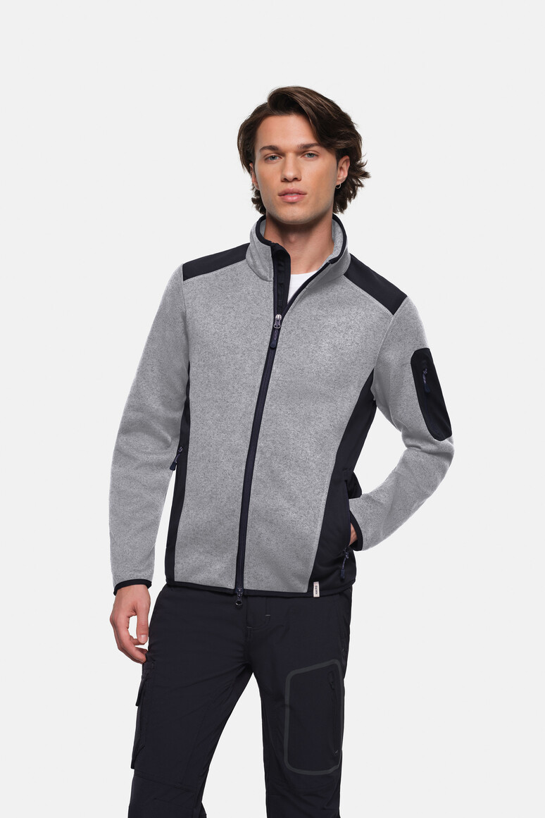 Strickfleecejacke