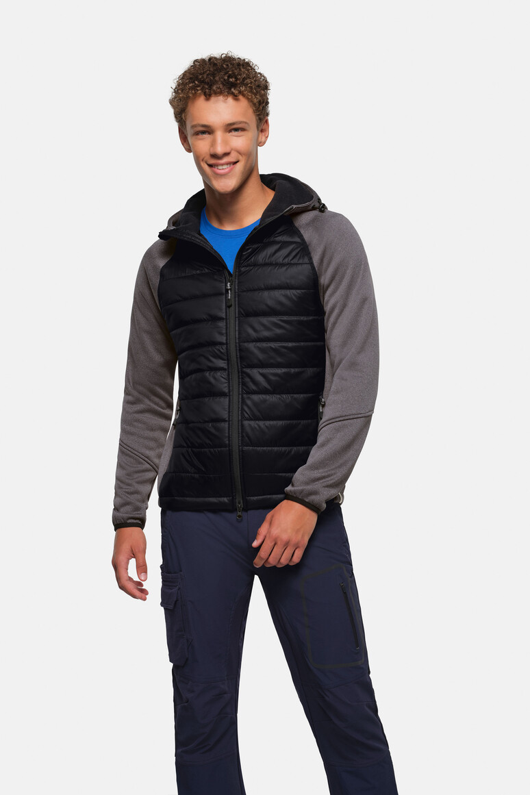 Kapuzen-Hybridjacke Contrast